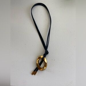 Michael Kors leather necklace